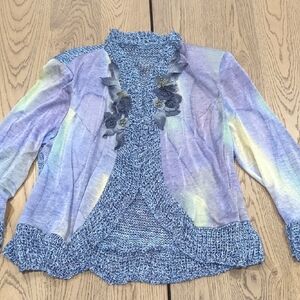 Floral Embroidered Women's Sweater - Multicolor